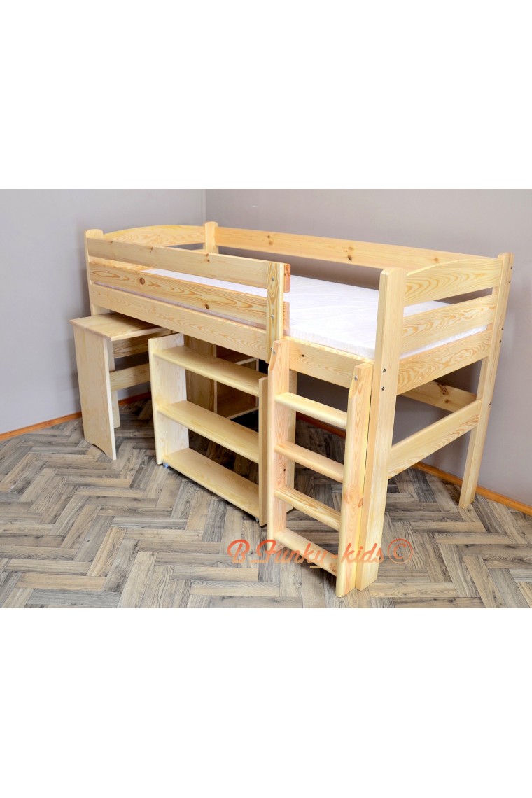 Letto rialzato con scrivania sotto : letto soppalco con scrivania ...