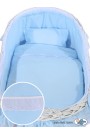 Culla neonato vimini Carine - Blu-bianco