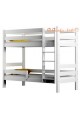 Letto a castello in legno massello Casper 190x90 cm