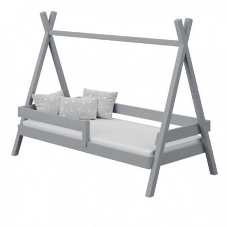 Letto in legno di pino massello TIPI 200x90 cm