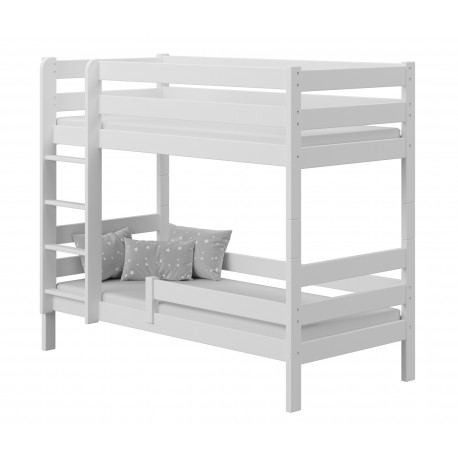 Letto a castello in legno massello Casper 190x90 cm