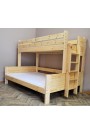 Letto a castello in legno massello Basilio