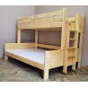 Letto a castello in legno massello Basilio
