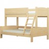 Letto a castello in legno massello Luis