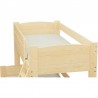 Letto a castello in legno massello Luis