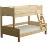 Letto a castello in legno massello Luis