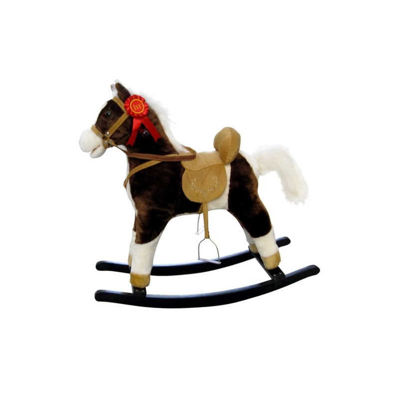 Tachan- Animales Testa di Cavallo con Bastone Deluxe marrone-90 cm di  Altezza (Cpa Toy Group 727T00728), Colore Marrone, M, T00728
