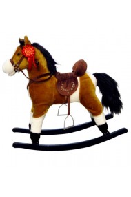 Cavallo a dondolo Mustang marrone