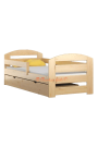 Lettino in legno di pino Kam3 con cassetto 160x70 cm