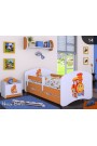 Lettino singolo Happy Arancione Collezione con cassetto e materasso 140x70 cm